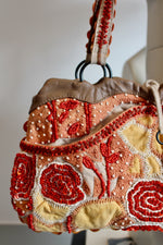 Load image into Gallery viewer, Jamin Puech Terracotta Embroidered Pochette
