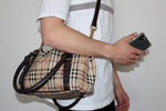 Load image into Gallery viewer, Burberry Haymarket Check Northfield Tote
