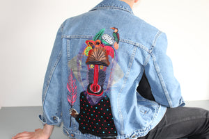 Katya Dobryakova Embroidered Denim Jacket