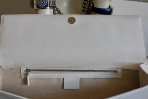 Gucci Leather Clutch With Metal Accents