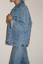 Load image into Gallery viewer, Katya Dobryakova Embroidered Denim Jacket
